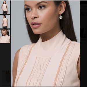 White House Black Market Mockneck Sweater SZ XS